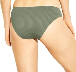 1020 Salt + Cove ribbed bikini bottom OLIVE GREEN sz M new - Picture 1 of 2