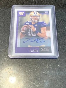 2020 Score Football Jacob Eason Auto Rookie Base Card Colts - Picture 1 of 2