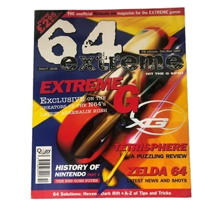 64 Extreme October 1997 Magazine Issue 7 - Nintendo 64 N64 - Vintage - Picture 1 of 6