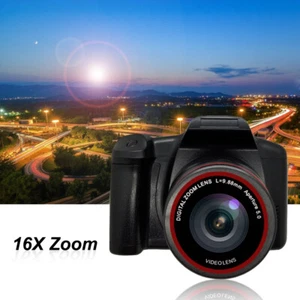 Digital Camera HD 1080P 16MP 2.4" TFT LCD Screen 16X Zoom Anti-Shake Black Q2B2 - Picture 1 of 10