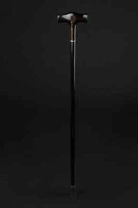 WOODEN WALKING STICK DESIGN T HEAD HANDLE WALKING CANE FOR MEN WOMEN CHRISTMAS - Picture 1 of 4