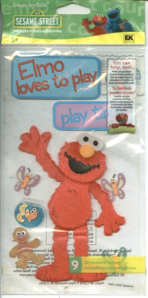 SESAME STREET Abby Cadabby Big Bird Cookie Monster Elmo Grover Bert Ernie ELIGE Foto 1 de 1