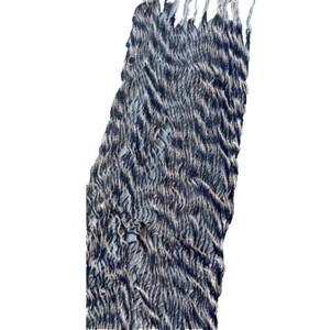 Heavy nylon rope hammock blue and white - Picture 1 of 4