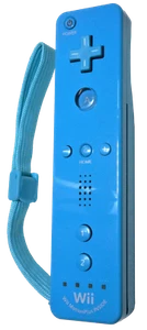 Like New Genuine Nintendo Wii U / Wii Motion Plus Blue Controller Remote Wiimote - Picture 1 of 1