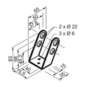STAFFA SUPPORTO ATTUATORE ARGENTO MINGARDI 2700124 AUTOMAZIONE AUTOMATISMI NUOVO - Foto 1 di 1