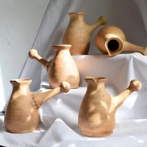 Keramik Kaffeemaschine - Ton Kaffeekanne - Kanne zum Brauen von Kaffee - Türkisch Cezve - Bild 1 von 13