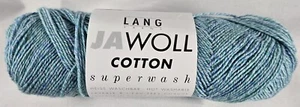 Lang Yarn Jawoll Cotton Superwash 49% New Wool 35% Cotton 16% Nylon 191y 175m - Picture 1 of 3