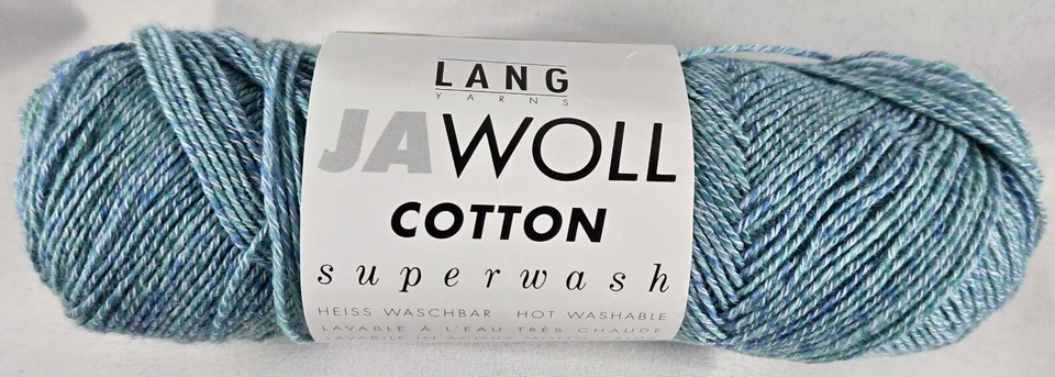 Lang Yarn Jawoll Cotton Superwash 49% New Wool 35% Cotton 16% Nylon 191y 175m - Image 1 of 1