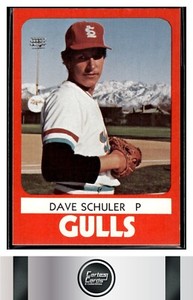Dave Schuler 1980 TCMA Salt Lake City Gulls #6 California Angels