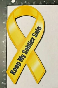 Ejército de EE. UU. "MANTENER A MI SOLDADO SEGURO" IMÁN 4"x8"  - Imagen 1 de 2