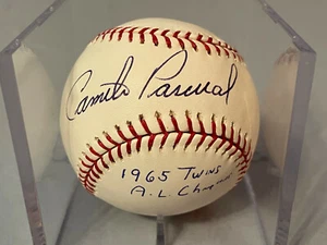 Al Worthington Minnesota Twins 1965 A.L.L Champions firmado a mano OMLB béisbol certificado de autenticidad - Imagen 1 de 4