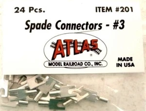 Atlas 201 Spade Connectors #3 package of 24 - Picture 1 of 1