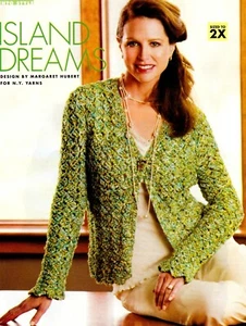 BREEZY Island Dreams Jacket/Apparel/Crochet Pattern INSTRUCTIONS ONLY - Picture 1 of 1
