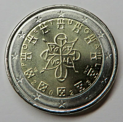 Portugal 2 Euro 2023 Bi-Metal BU - Image 1 of 2
