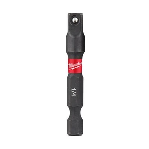 Milwaukee Shockwave 1/4inch Hex to 1/4inch Square 50mm Socket Adaptor 4932471826 - Picture 1 of 2