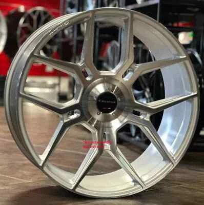 24" Giovanna Haleb Silver Machine Tires fit Mercedes GLS Rolls Royce Ghost New - Image 1 of 4