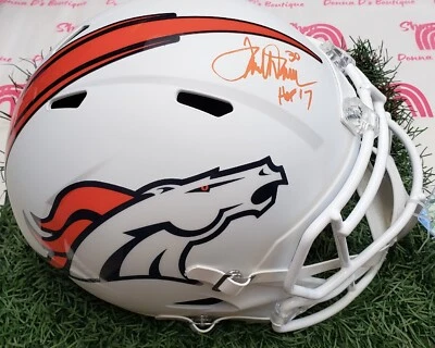 Eclipse lunar Beckett BAS HOF firmado por Terrell Davis de los Denver Broncos Foto 1 de 4