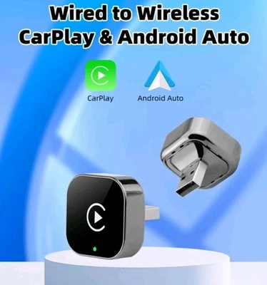 Adattatore Auto 2 in 1 Wireless CarPlay Android Plug & Play USB per iPhone Andro - Bild 1 von 4