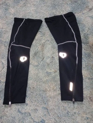 PEARL IZUMI CYCLING THERMAL LEG WARMERS SIZE MEDIUM  BLACK EXCELLENT - Image 1 of 2