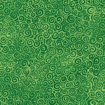 Laurel Burch Basics Light Green Swirl Cotton Y1293-21 Fabric FQ - 1/4 YD - Image 1 of 4