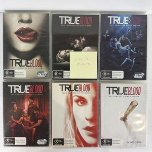 True Blood DVD Complete Series Seasons 1 2 3 4 5 6 Region 4 Missing One Disc - Picture 1 of 9