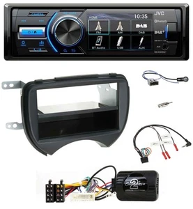 JVC Bluetooth Lenkrad USB DAB Autoradio für Nissan Micra 10-13 schwarz - Bild 1 von 12
