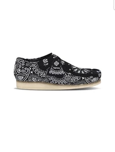 Supreme Clarks Original Wallabees 2019 estampado de bandana de cachemira negra (nuevo/sin usar) - Imagen 1 de 9