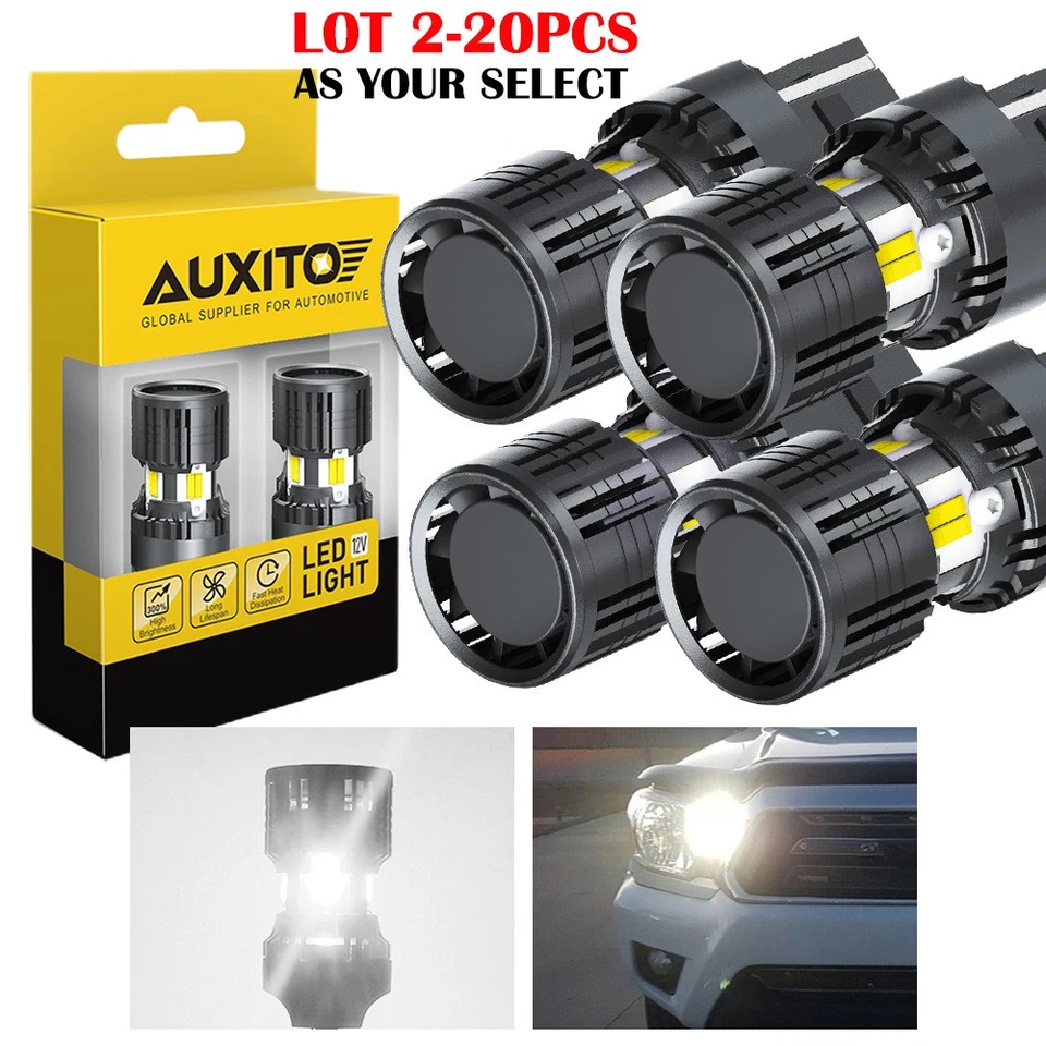 2-20PC AUXITO Turn Signal Light White 7443 LED Bulb for 03-17 Honda Accord Civic - Изображение 1 из 4