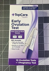 ➕TopCare 10 frühe Ovulationstests + 1 Schwangerschaftstest 99% genau Ablaufdatum: 30.04.2027 - Bild 1 von 6
