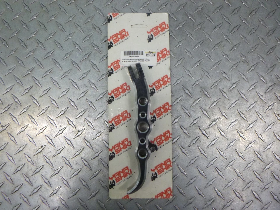 Chrome Kick Side Stand ALL YEARS Honda CBR 929 954 CNC Billet Aluminum A4000SAB - Image 1 of 2