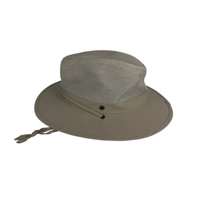 Stetson Mens Sun Guard Insect Repellent Bucket Hat UPF 50+ Tan Mesh Outdoor - Image 1 of 4