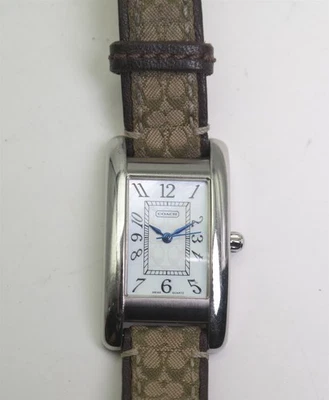 COACH Women's watch 23mm 5 Jewels 0313 W/ New Battery Swiss Lexington Tank - Image 1 of 4