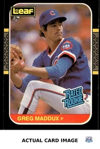 1987 Leaf #36 GREG MADDUX Chicago Cubs Set-Break RC NM OR BETTER - Picture 1 of 4