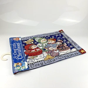 Christmas Holiday Tapestry Snowmen Placemats Set Of 2 - Picture 1 of 6