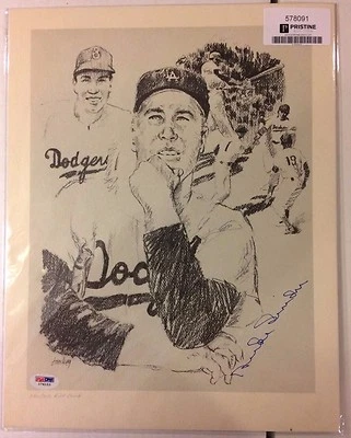 DUKE SNIDER Signed /750 Lithograph PSA/DNA Authenticated Autograph Auto DODGERS - Image 1 of 3