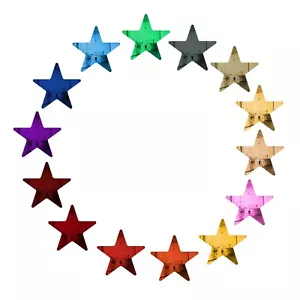 Paquete de 25 piezas acrílicas espejo color estrella de 3" para artes y manualidades - Imagen 1 de 4