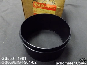 Suzuki GS550 GS650 Tachometer Meter Cover NOS GS650E Gauge Case 34251-34510  - Picture 1 of 4
