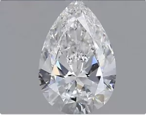Diamante coltivato in laboratorio certificato IGI taglio pera CVD 1,00 ct colore D VVS2 pietra purezza - Foto 1 di 13