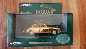 Corgi 01805 Gold Plated Jaguar MkII 40th Anniversary Edition NEW - Picture 1 of 5