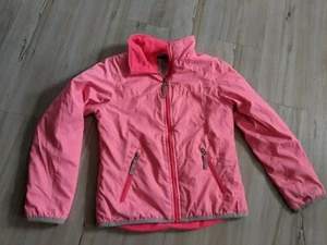 Champion Full Zip Girl Sweatshirt Jacket Pink Lightweight Zipper Pocket Size 7-8 - Picture 1 of 5