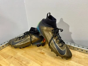 Botines de fútbol Nike Vapor Untouchable Pro 3 TD dorados/negros para hombre 11 AQ0634-004 - Imagen 1 de 19