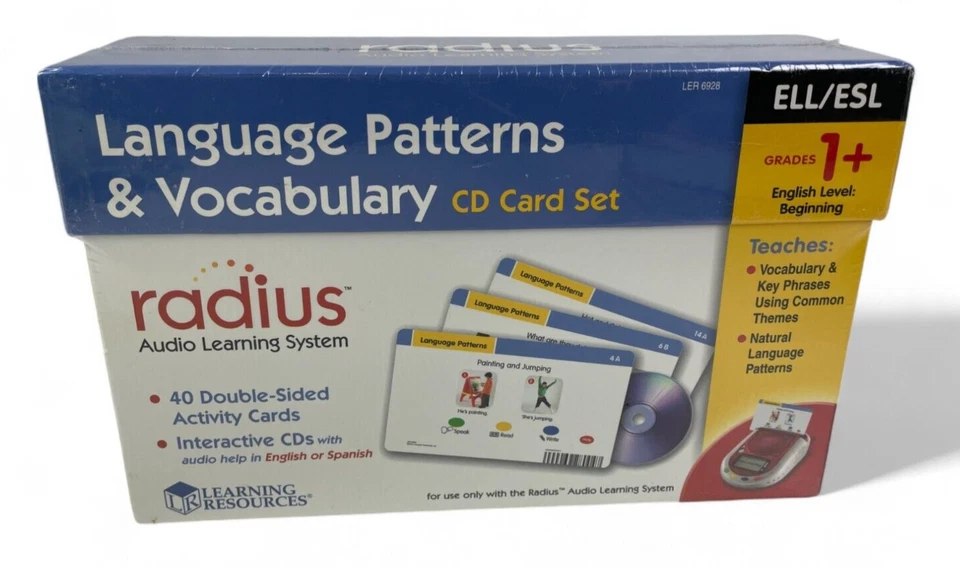 Learning Resources Radius Audio Learning System Picture Vocabulary 2 CD Card