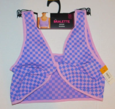 Bralette Mujer Grande Reversible Rosa Púrpura Torcido Frontal o Frente Regular Foto 1 de 4
