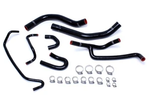 HPS Black Silicone Radiator + Heater Hose Kit Coolant Replacement 57-1506-BLK - Picture 1 of 3