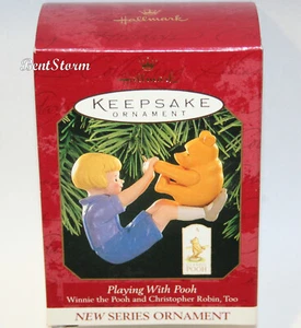 Disney HALLMARK Playing with Pooh Christopher Robin Christmas Keepsake Ornament  - Picture 1 of 1
