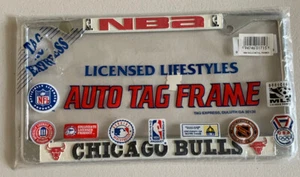 NBA Officially Licensed CHICAGO BULLS License Plate Holder Original Package - Picture 1 of 1