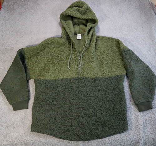 UNDERCOVER Felpa con cappuccio Victoria's Secret rosa verde oliva pullover felpa media