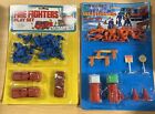 Lot Of 2 Vintage Play Sets Firefighter Play set & Construction Play Set New