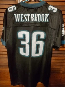 Brian Westbrook #36 Philadelphia Eagles Stitched Sewn Jersey Black Youth XL - Picture 1 of 8