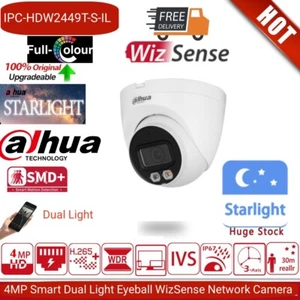 US Dahua IPC-HDW2449TM-S-IL 4MP Night Color IP Camera PoE Smart Light Wizsense - Bild 1 von 18